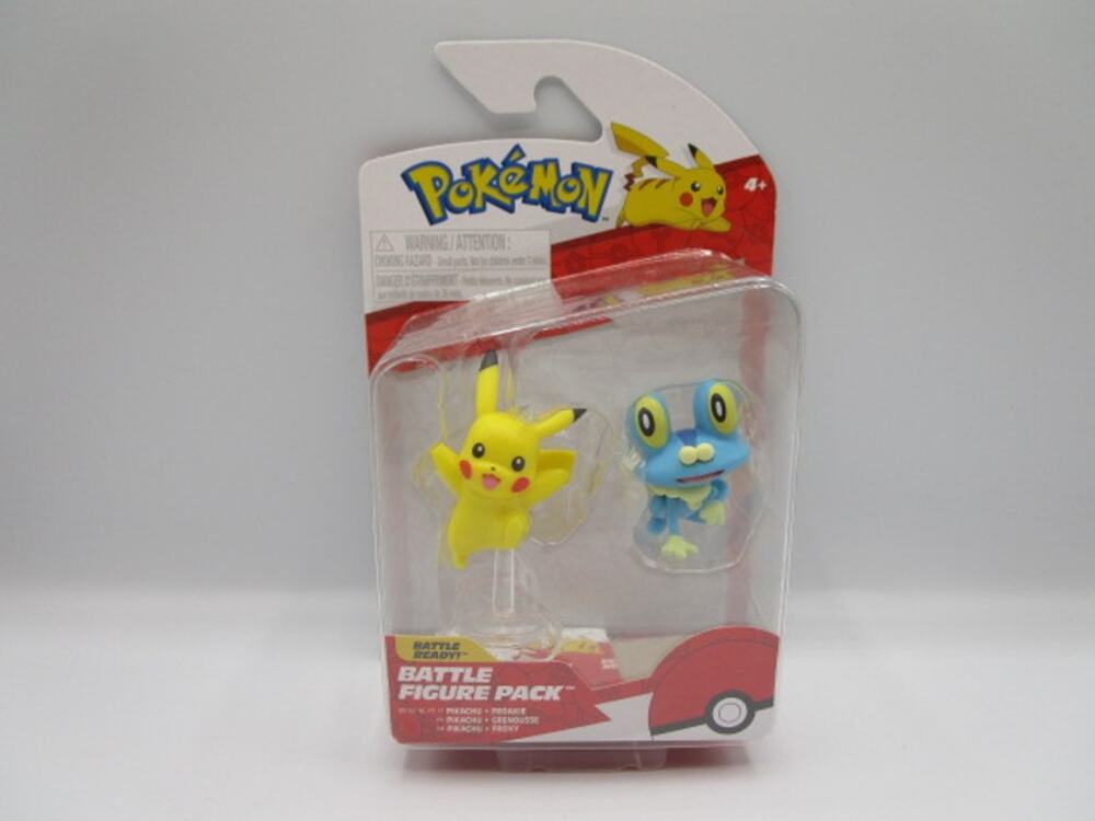 Pokémon Battle Figure Pack Pikachu & Froakie Battle Ready Figures Jazwares